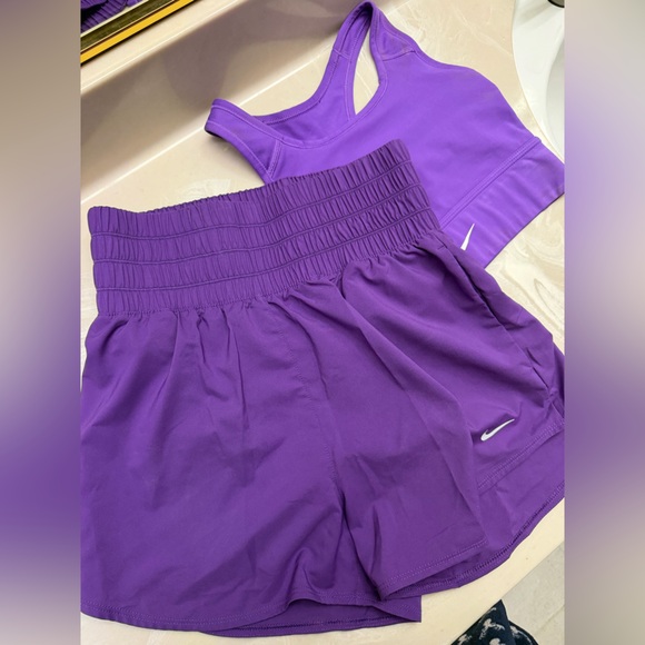 Nike Pants - Nike Purple Athletic Shorts Set - Women's